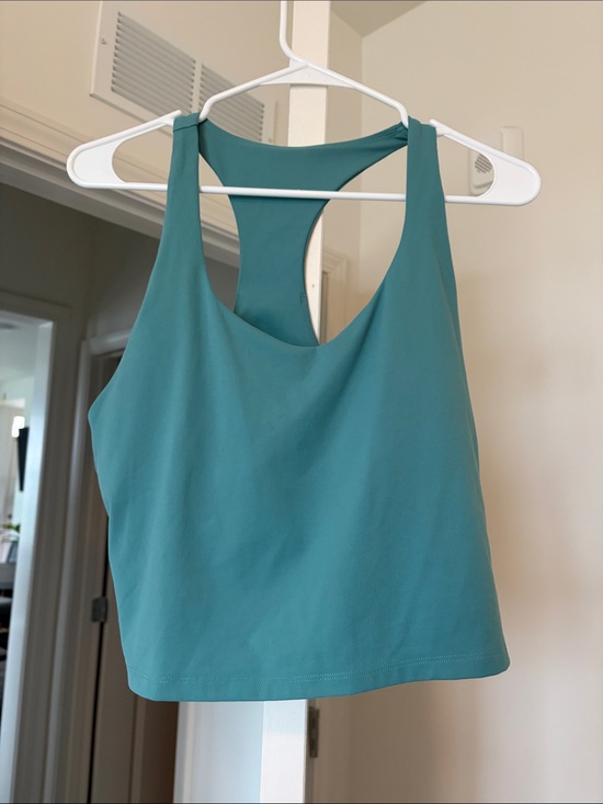 Fabletics Tops - Fabletics Teal Racerback Crop Top